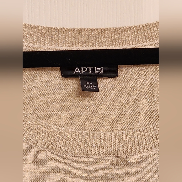Apt. 9 - 3/4 Sleeve Metallic Accent Top XL - Picture 6 of 8